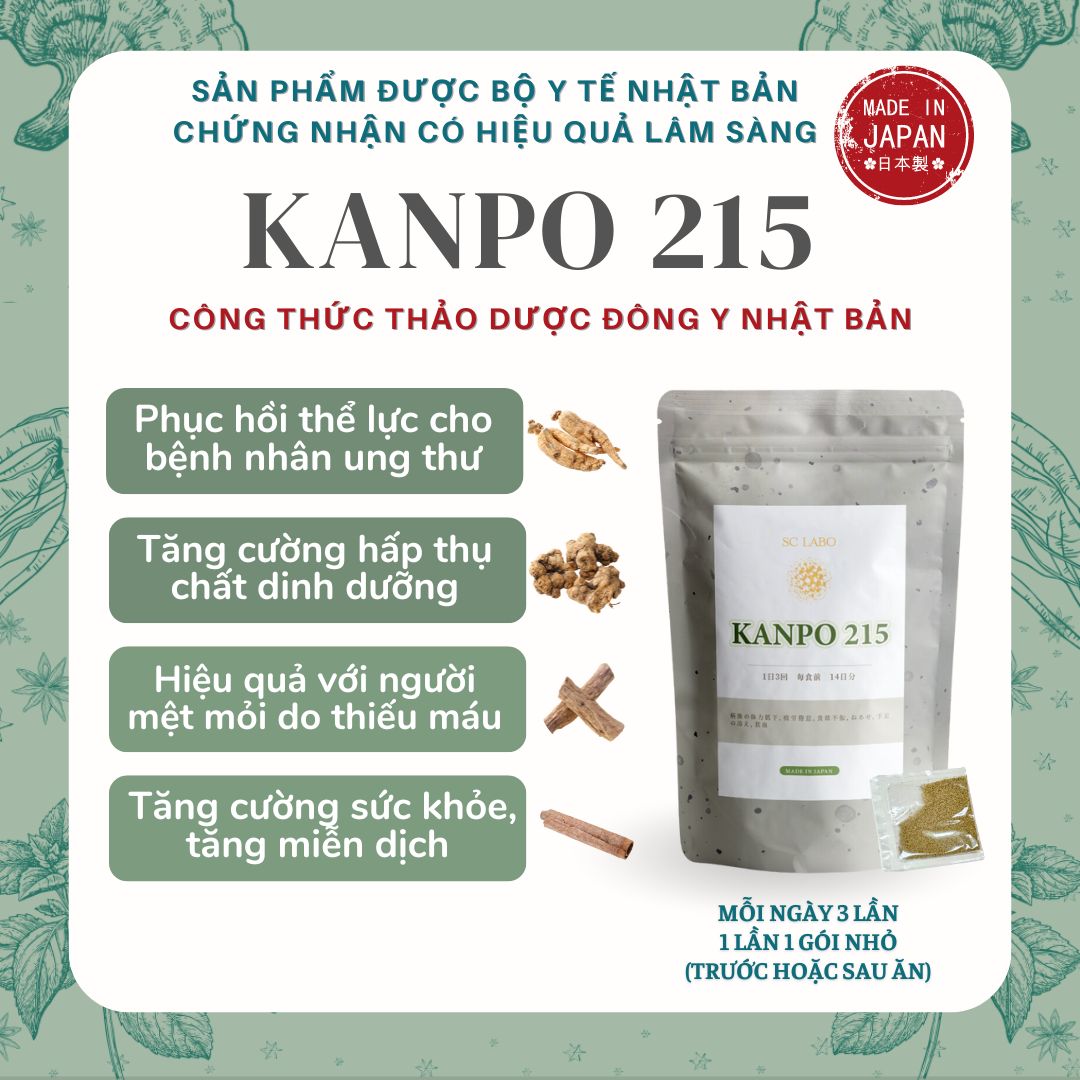 KANPO 215 -Tăng cường sức khỏe cho người ung thư