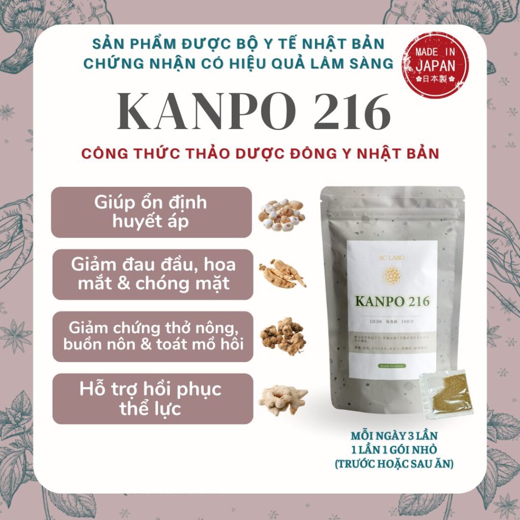 Kanpo 216 - Phục hồi thể lực dành cho người Huyết áp thấp